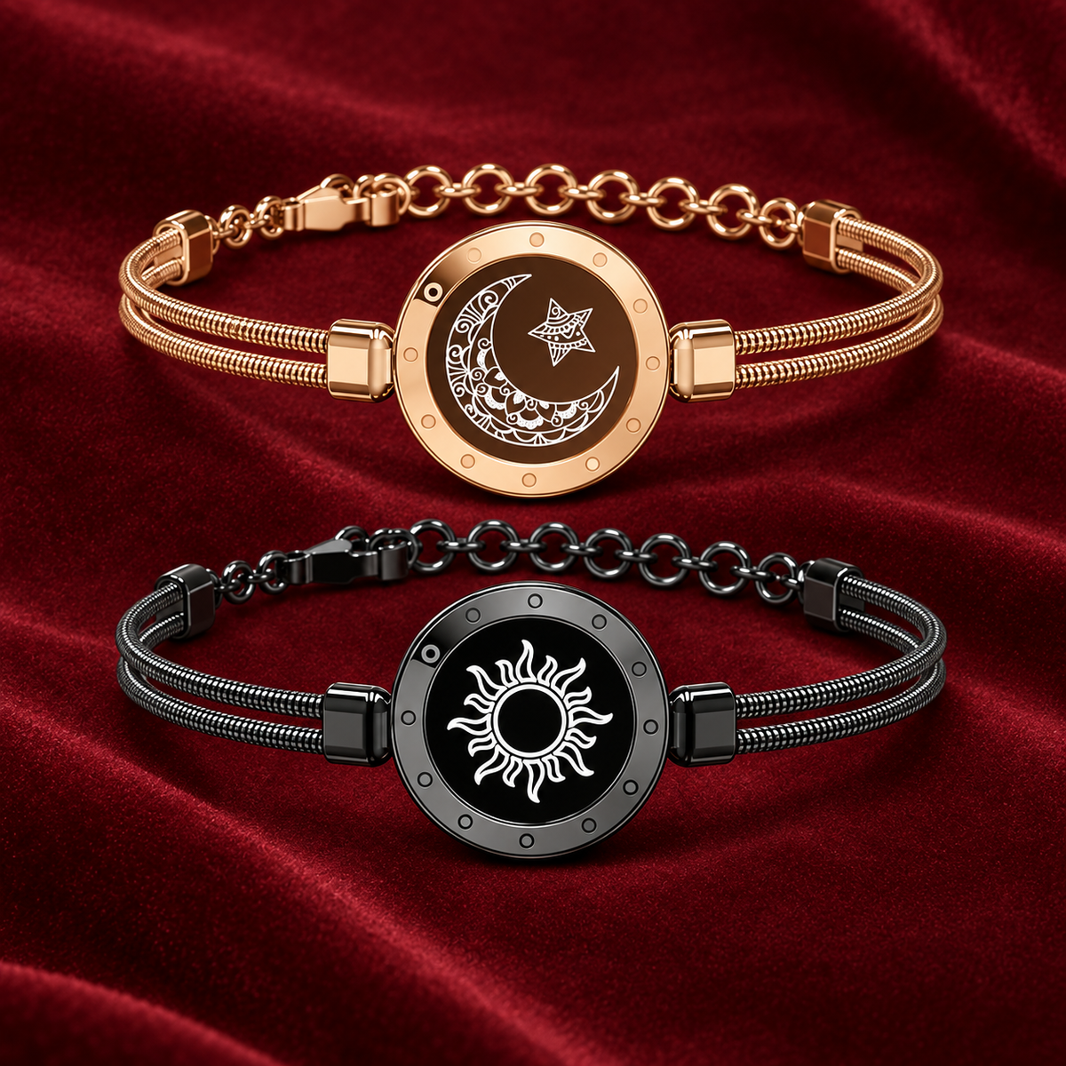 Partnerarmband-Set mit Vibration