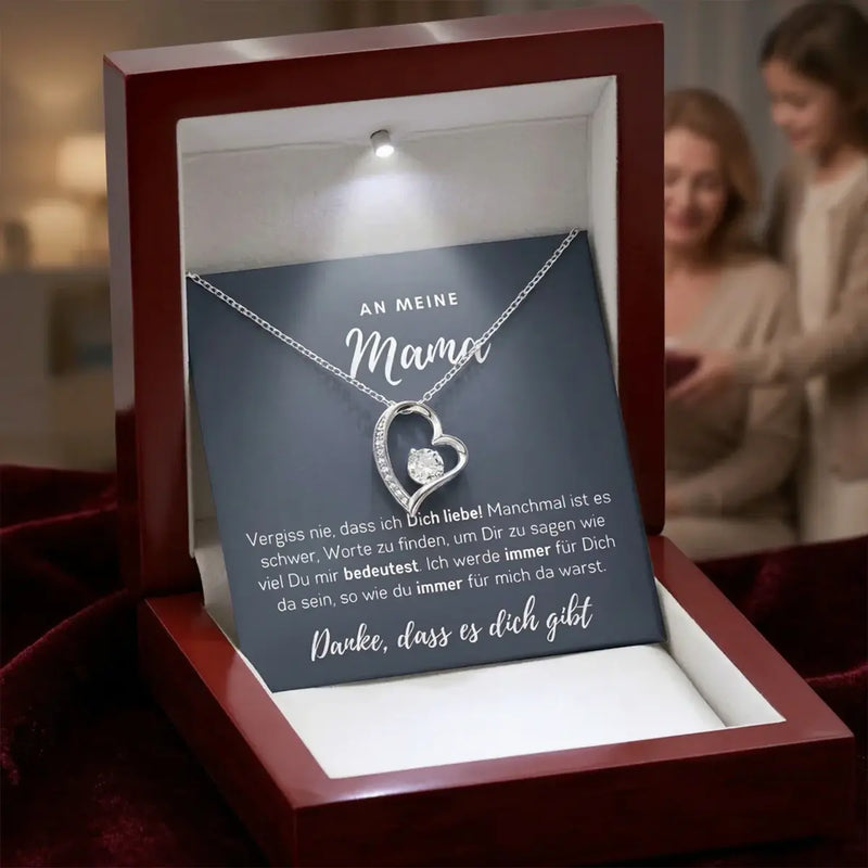 Mama’s Herz Kette im Lichterkästchen