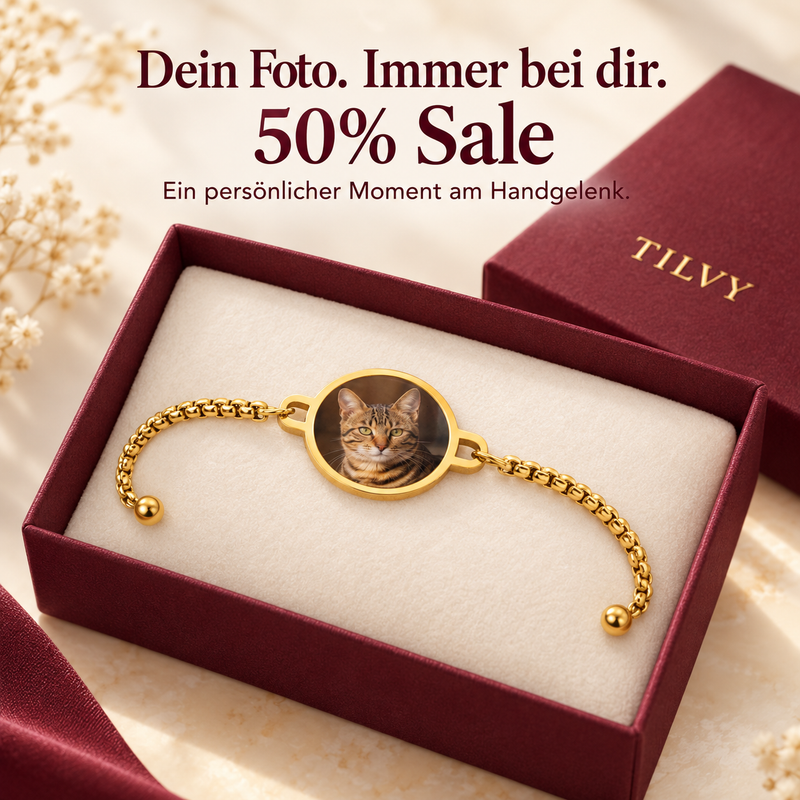Wärmeaktiviertes Armband mit verborgenem Foto