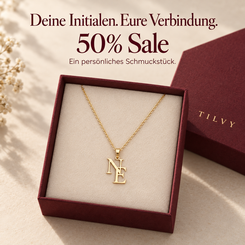 Buchstabenkette mit zwei oder drei Initial-Anhängern