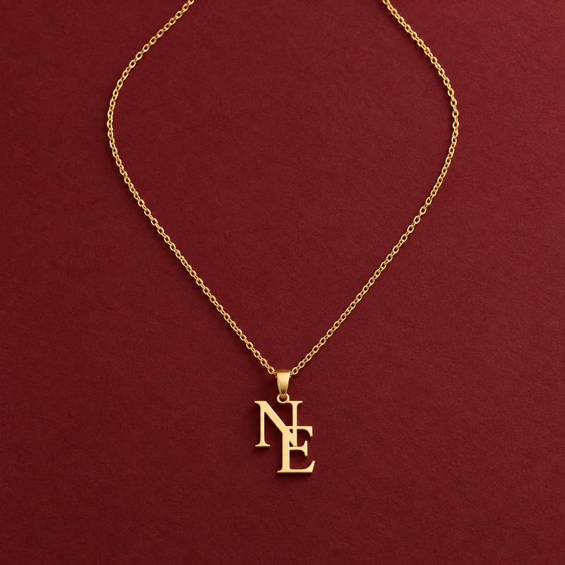 Buchstabenkette mit zwei oder drei Initial-Anhängern
