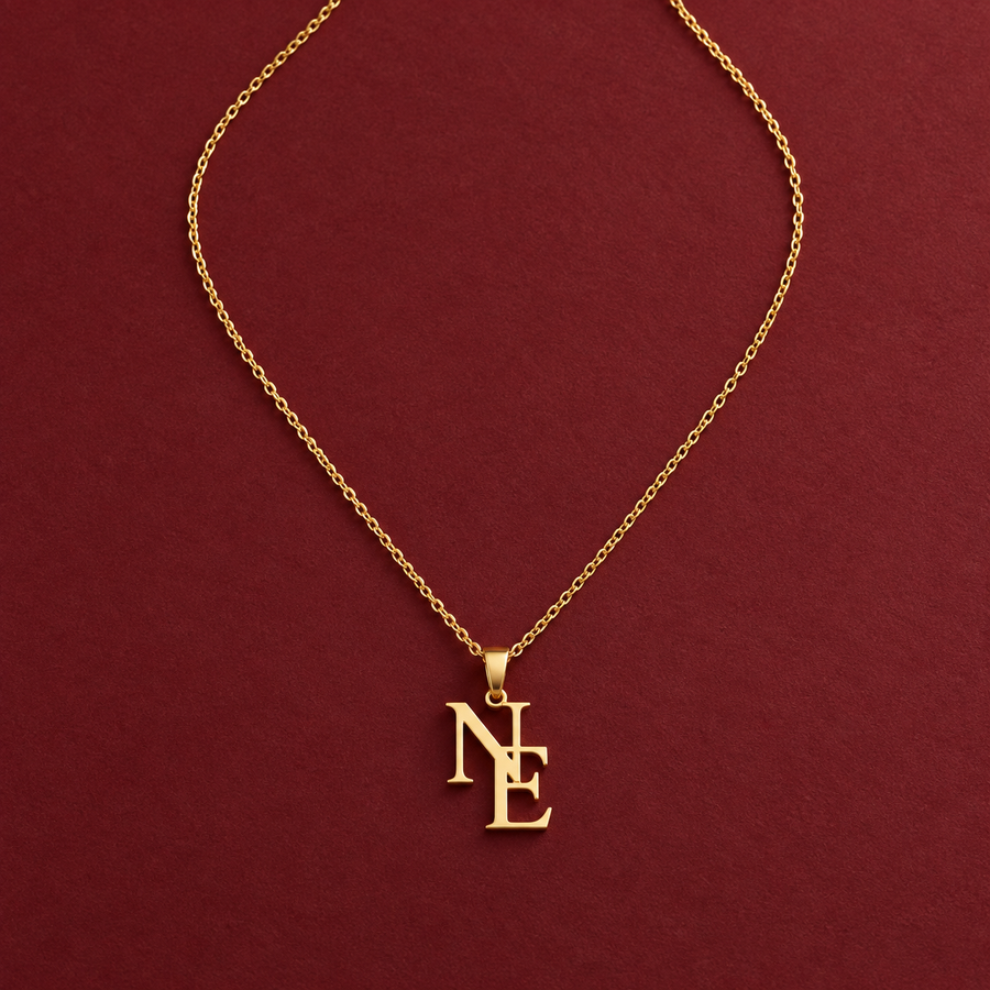 Buchstabenkette mit zwei oder drei Initial-Anhängern